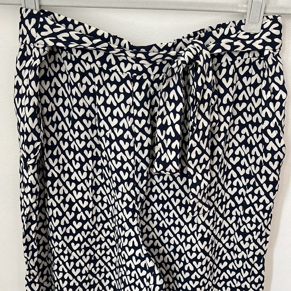 J.Crew wide leg pants w tie waist and pockets | size L